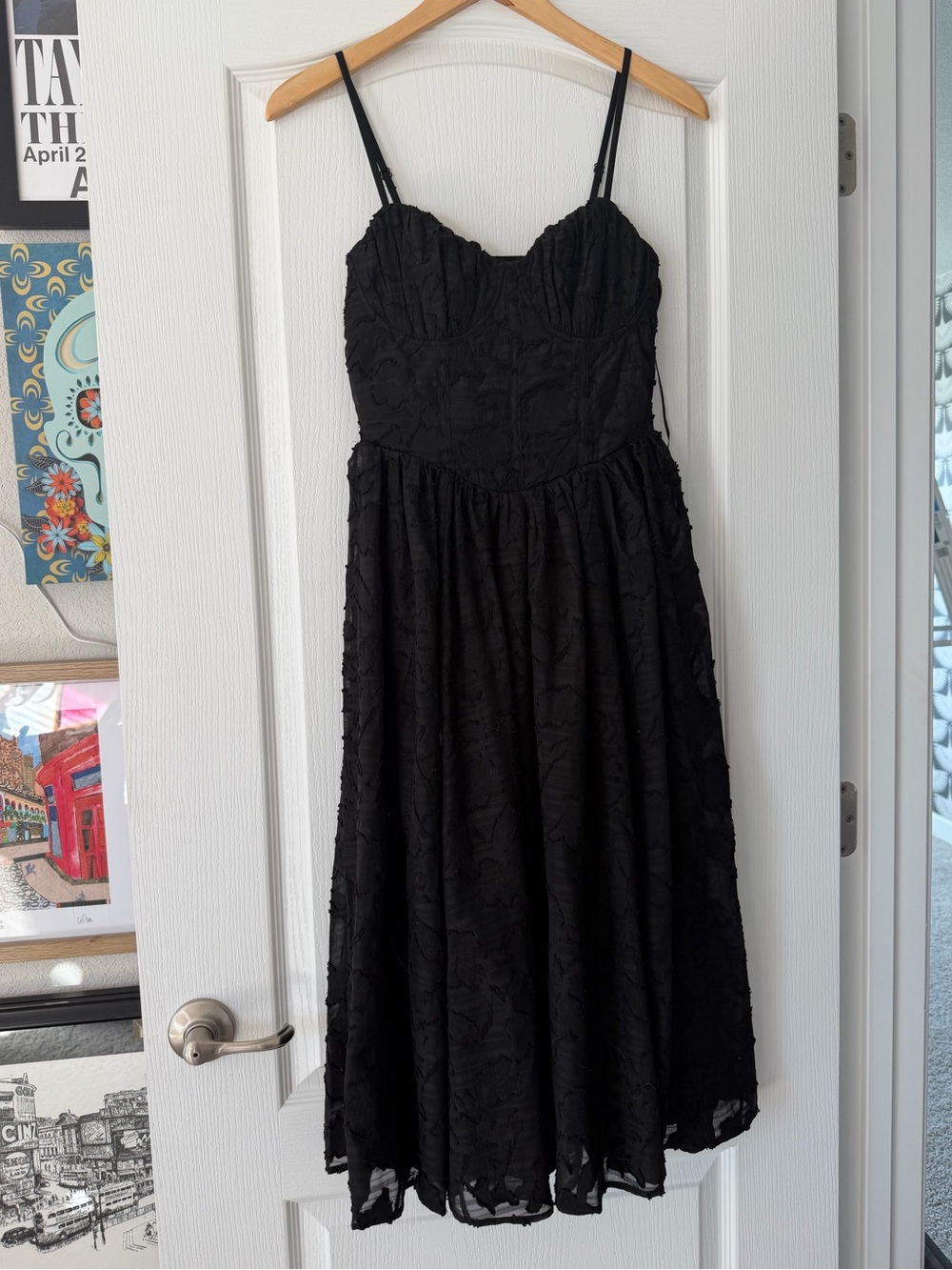 NWT Jessica Simpson black corset dress Small